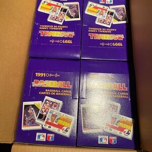 4 Boxes of 1991 O-Pee-Chee Premier Baseball Cards 36 Packs/Box (Sealed Packs)